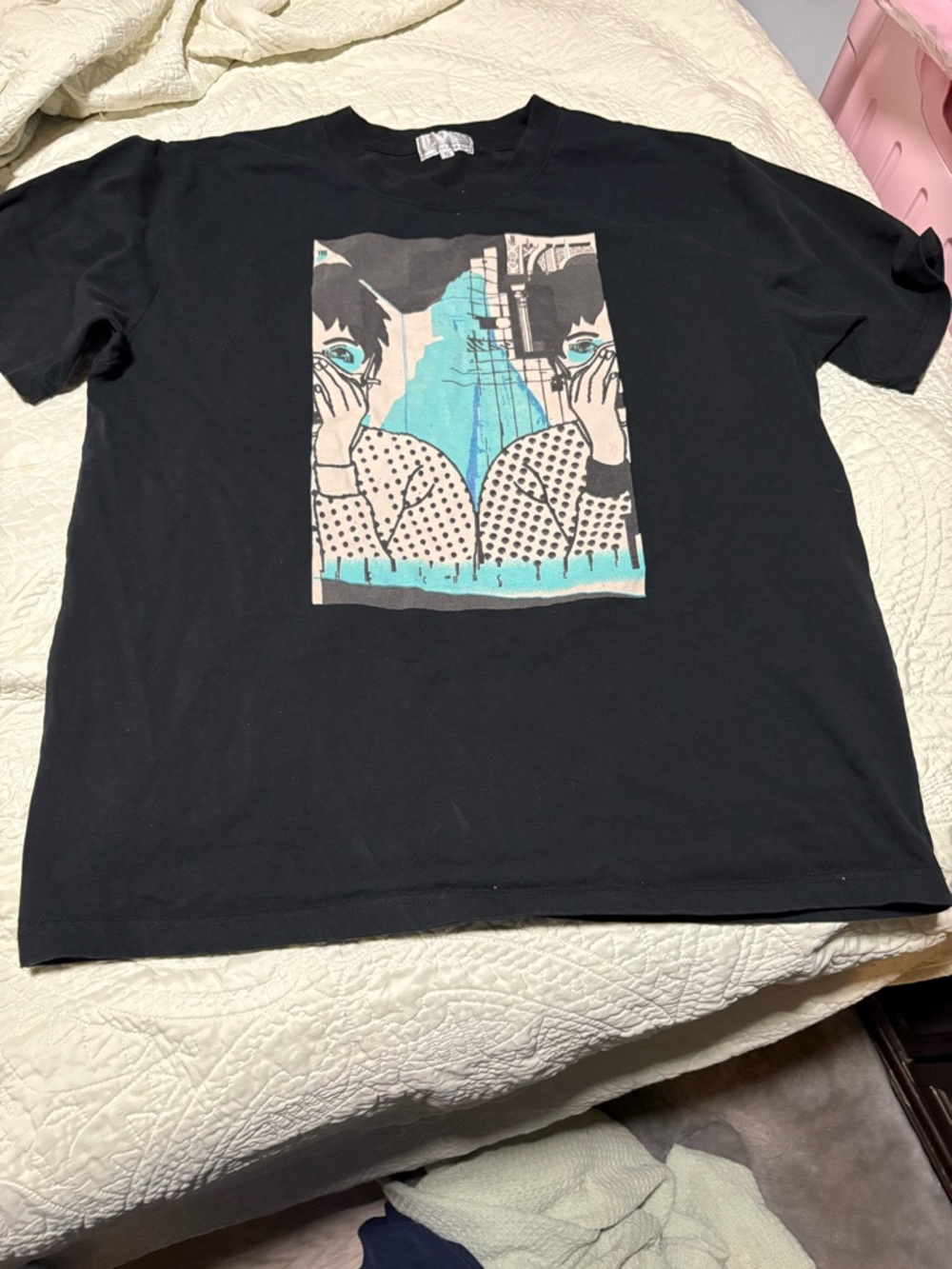 CAV EMPT Graphic Men’s T-Shirt with Teal Accent